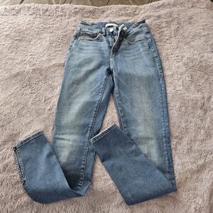 Good American Blue Ankle & Cropped Jeans